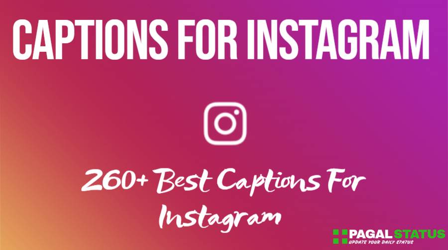 260+ Captions For Instagram, Instagram Captions 