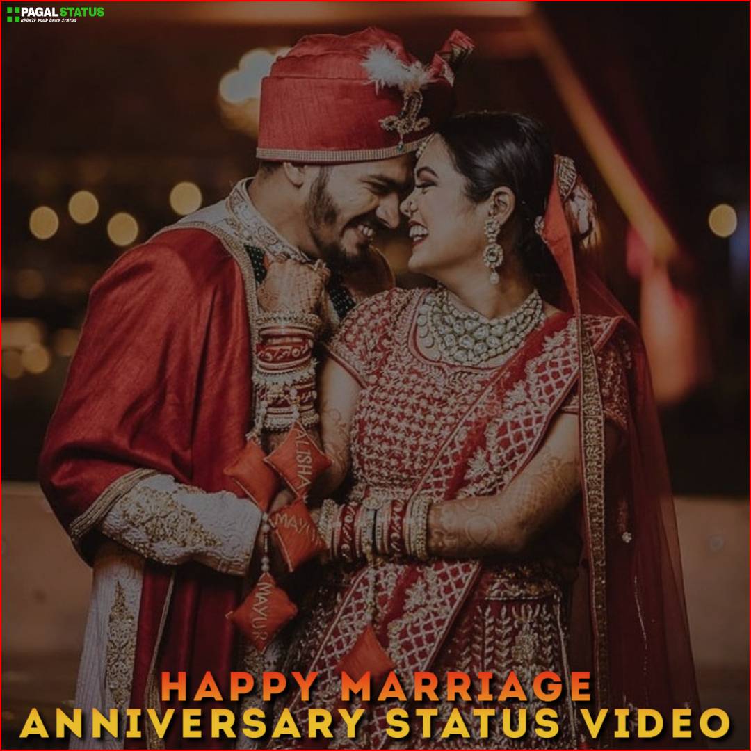 Happy Marriage Anniversary Status Video Download, Anniversary Status