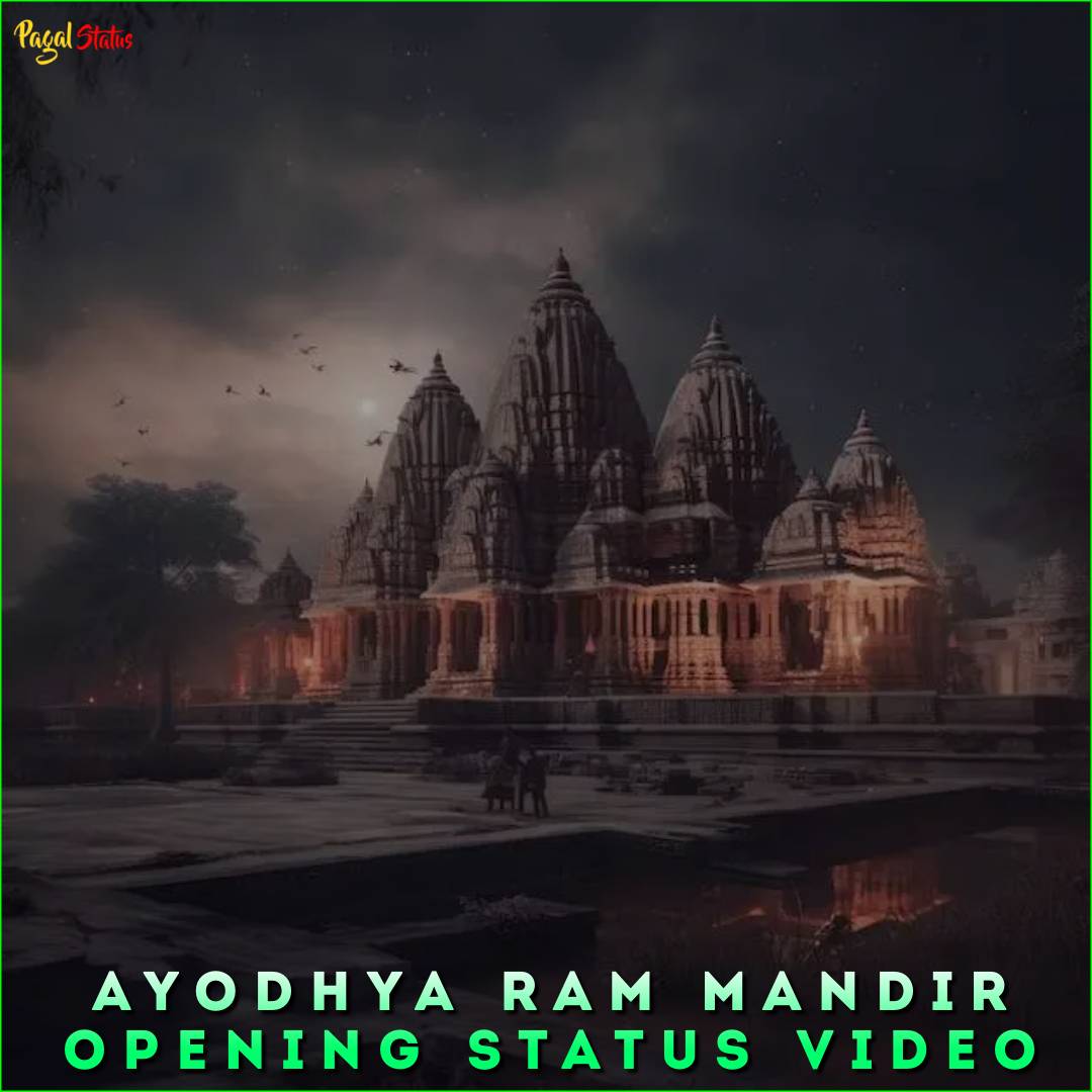 Ayodhya Ram Mandir Opening Status Video