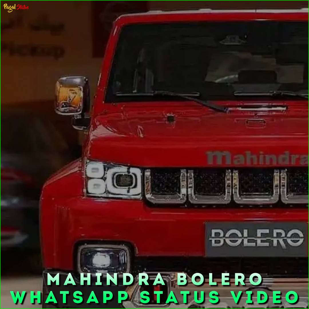 Mahindra Bolero Whatsapp Status Video
