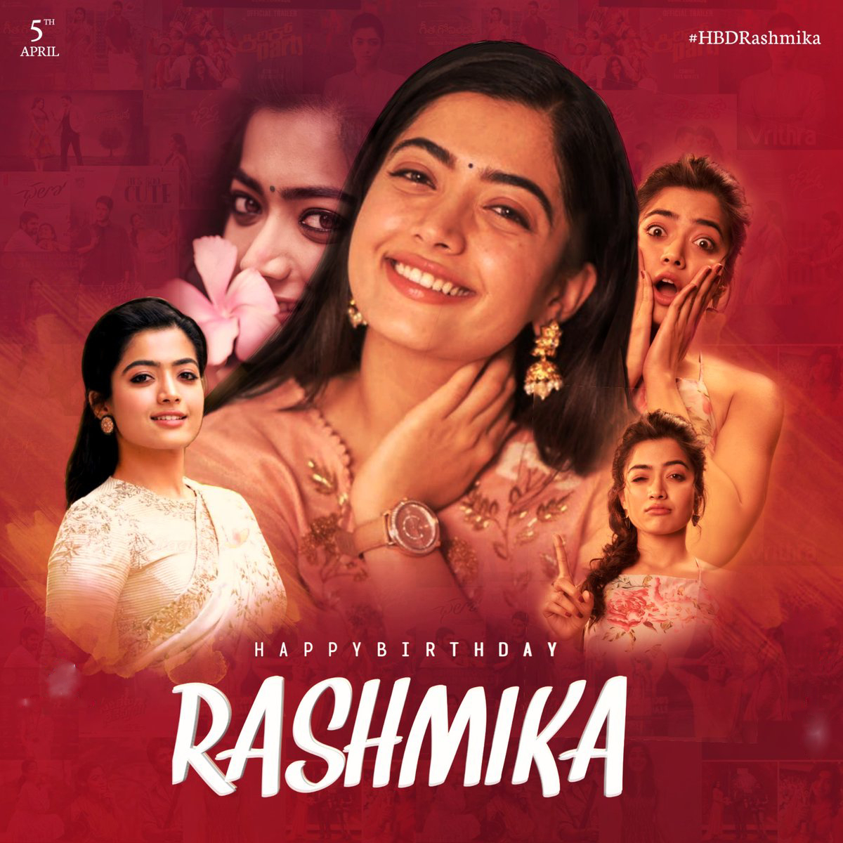 Rashmika Mandanna Birthday Wishes Status Video
