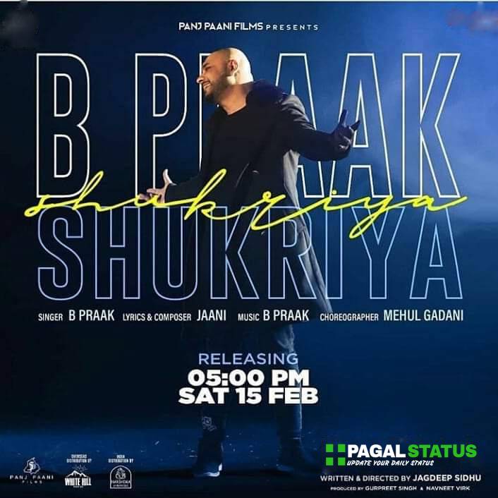 Shukriya BPraak Song Whatsapp Status Video Download