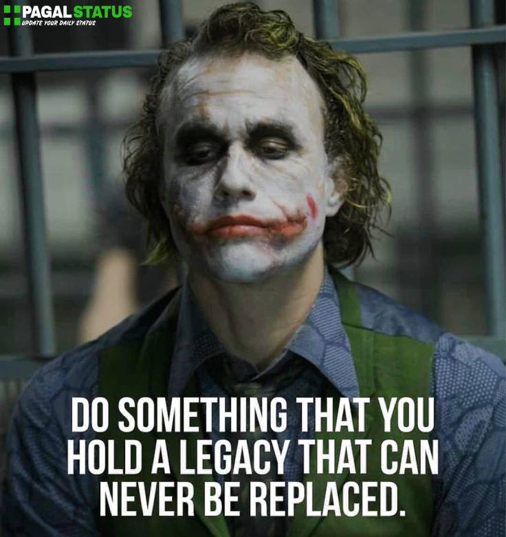 Two Lines Quotes Status Images With joker face