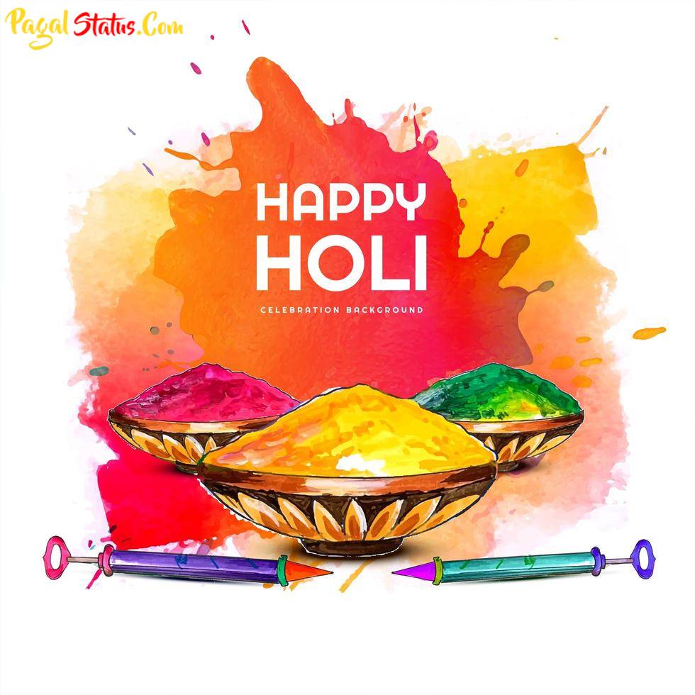Happy Holi Images With Short Quotes