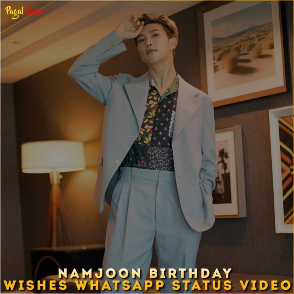 Namjoon Birthday Wishes Whatsapp Status Video